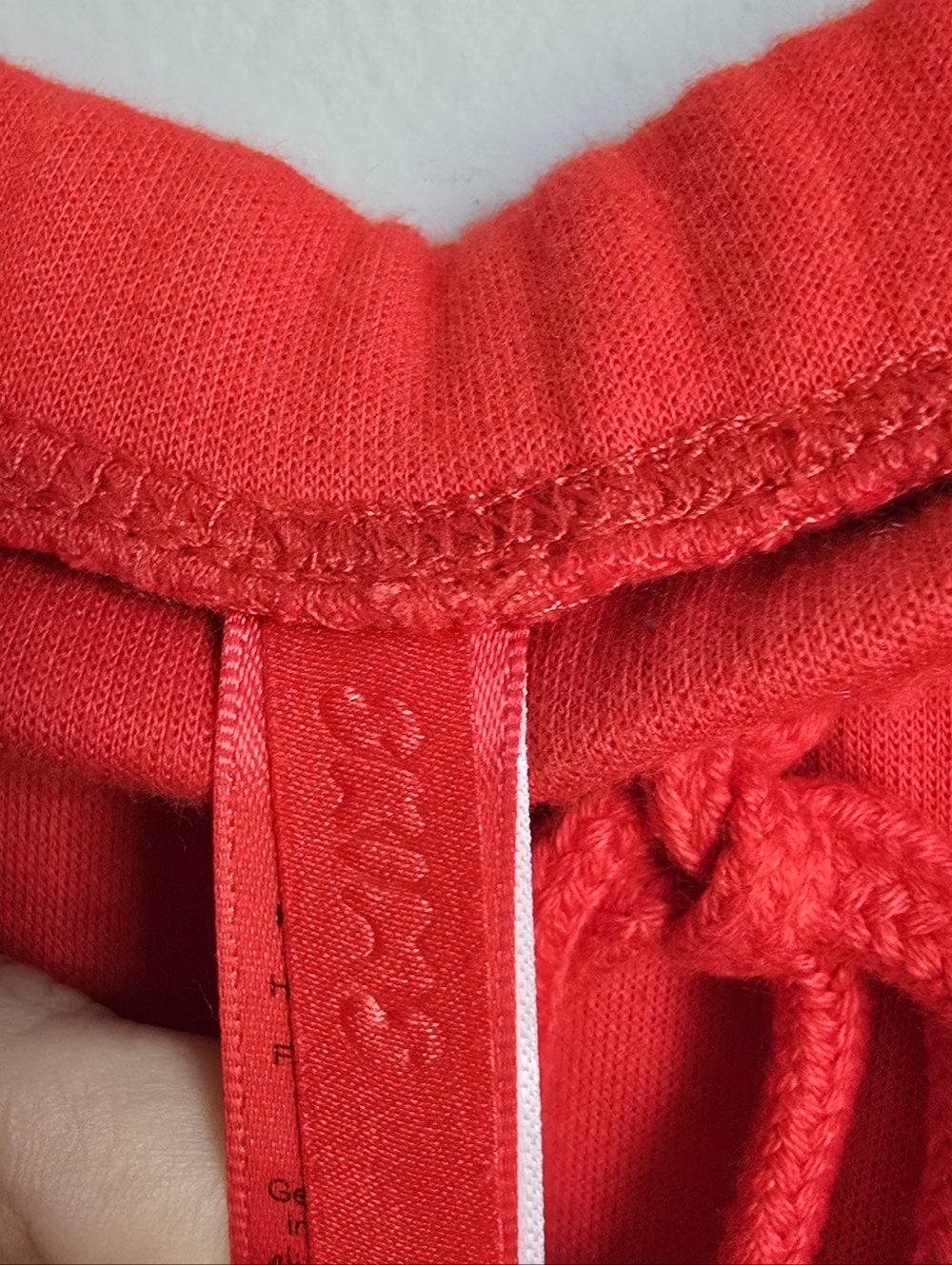 SKIMS Cherry Red Pull-on Cotton Fleece Jersey Mini Skirt SZ XL Tomato Girl - Picture 8 of 12